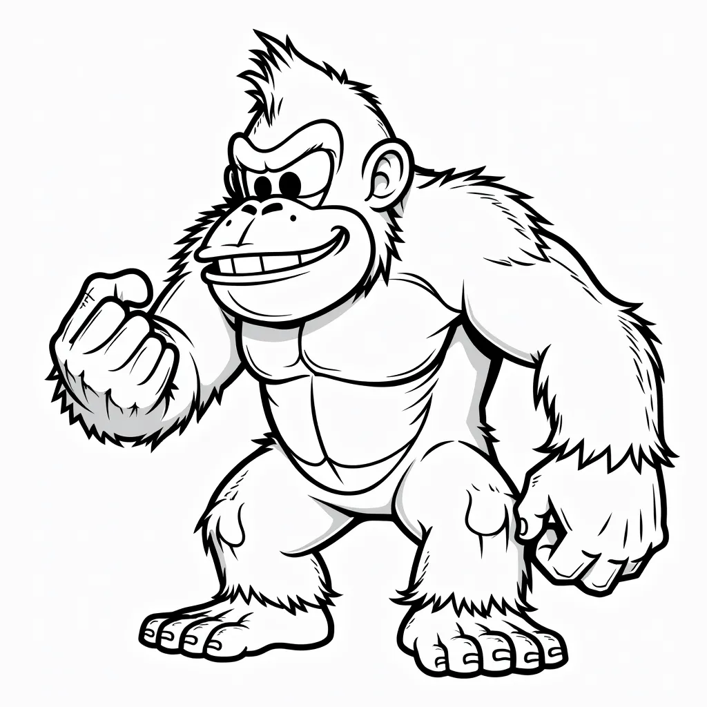 Donkey Kong coloring pages