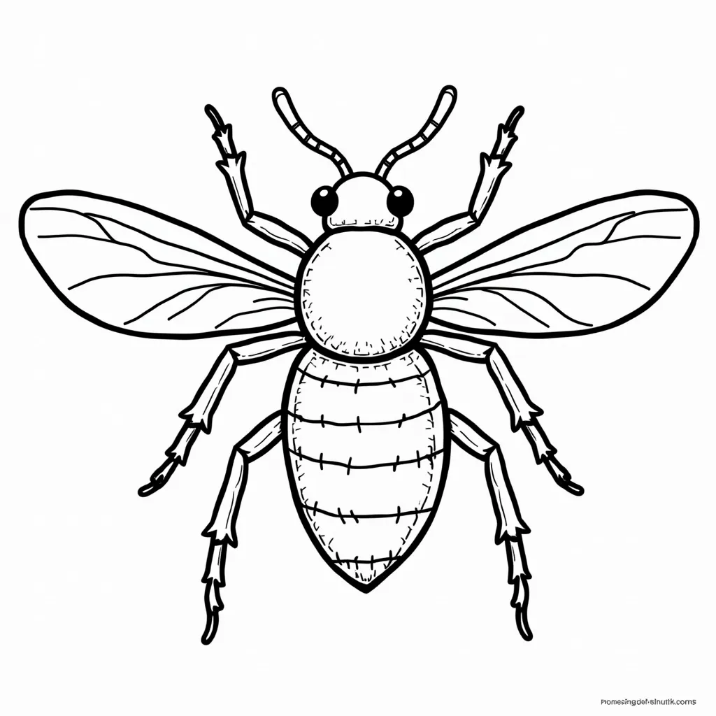 insect صفحات التلوين
