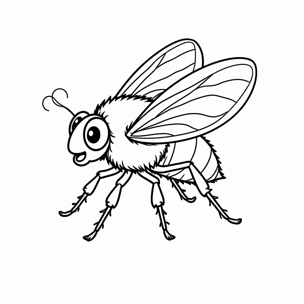 fly coloring pages