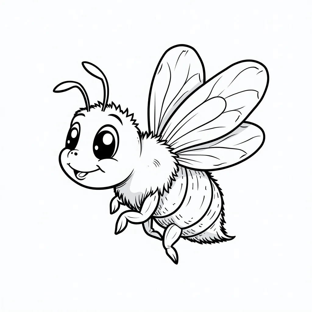 bee coloring pages