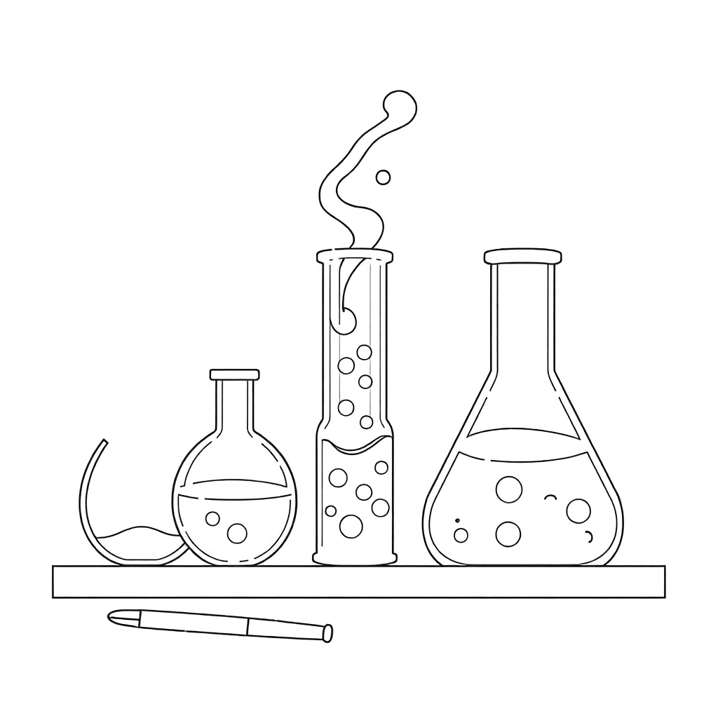 魔法科学实验 صفحات التلوين