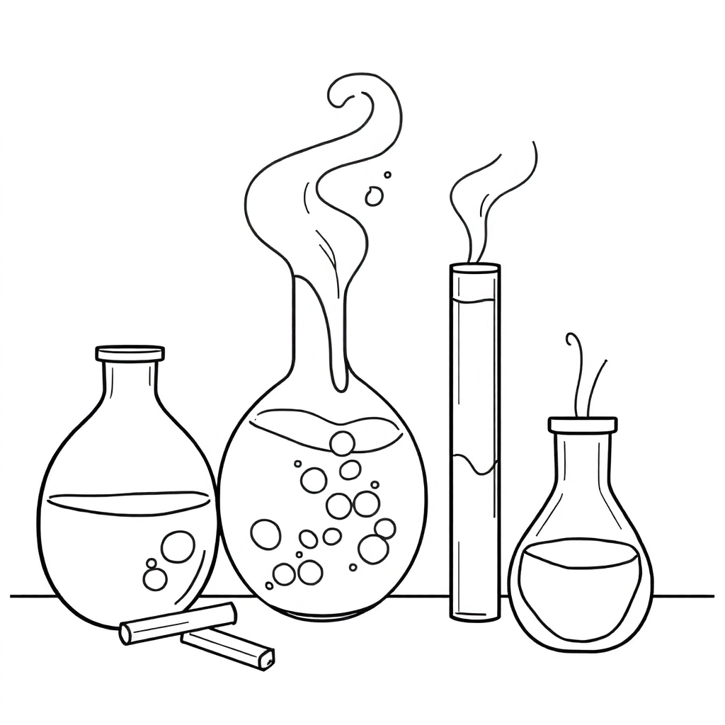魔法科学实验 صفحات التلوين