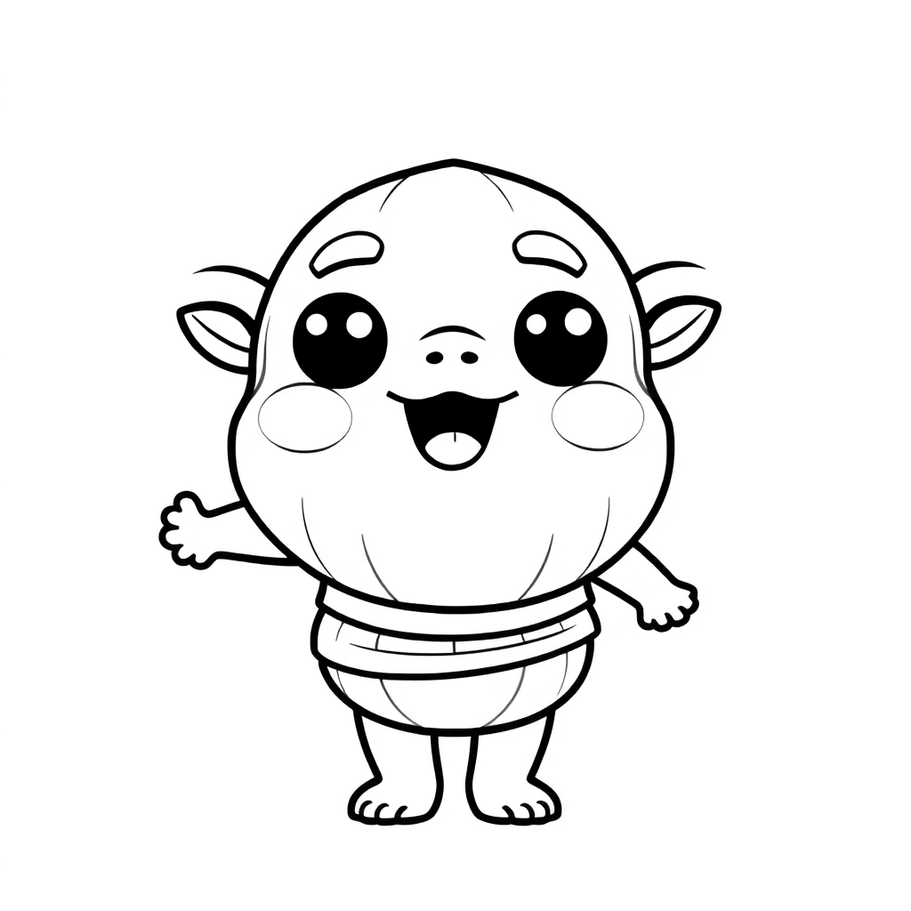Anthropomorphic Zongzi صفحات التلوين