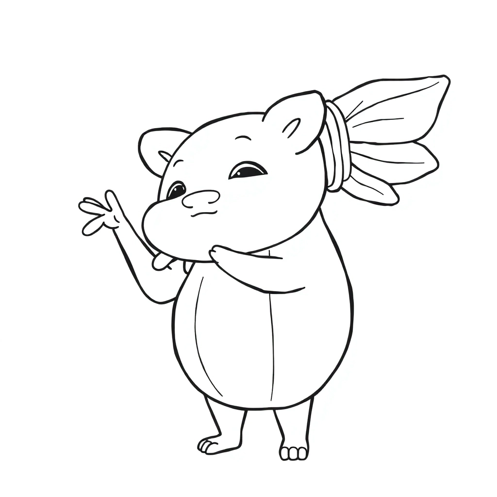 Anthropomorphic Zongzi صفحات التلوين
