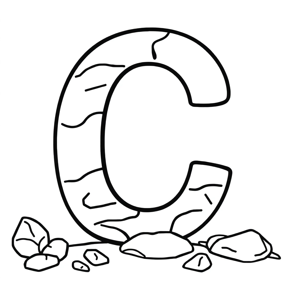 The letter C with a lot of armys صفحات التلوين