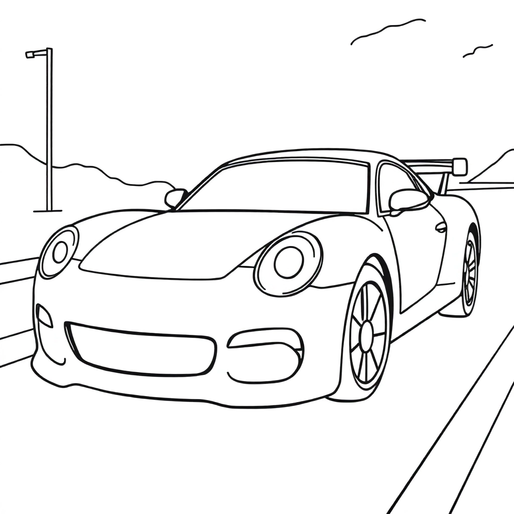different cars صفحات التلوين