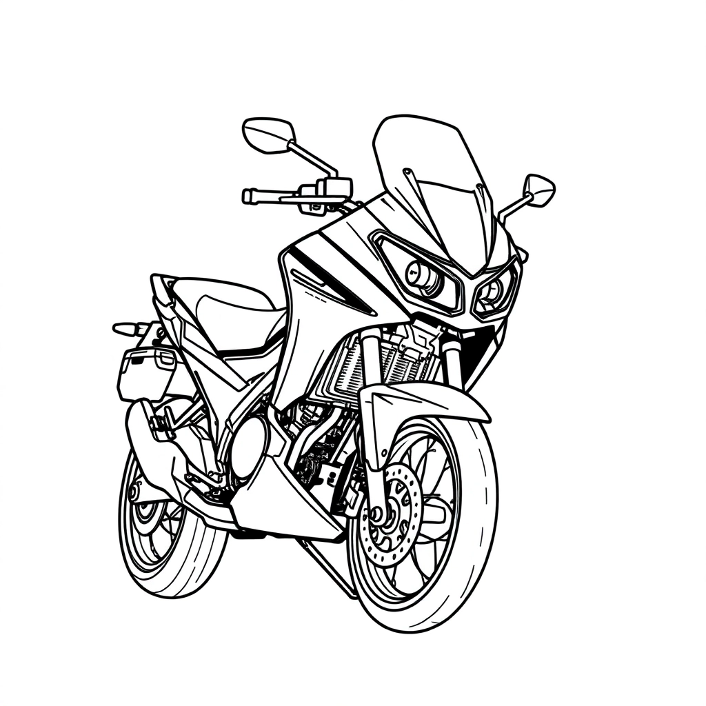 Honda nx500 صفحات التلوين