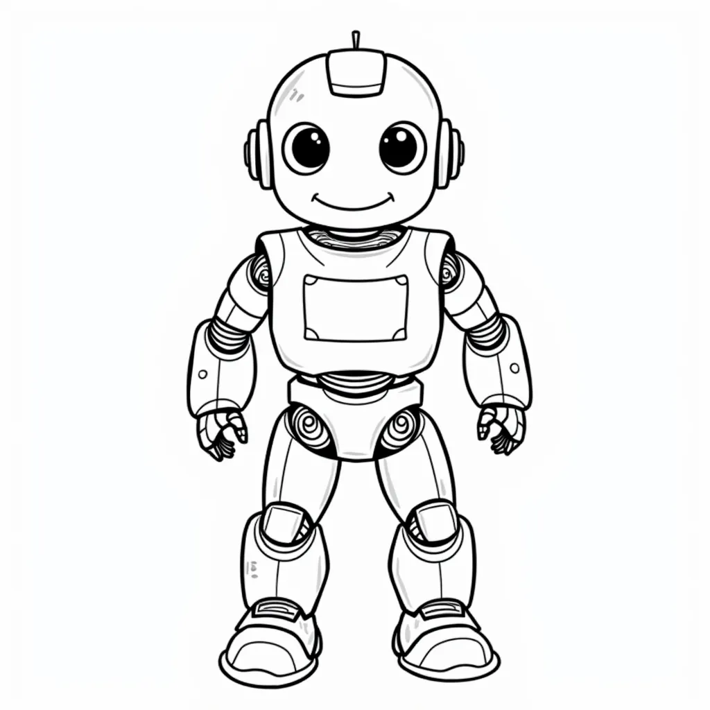 robot coloring pages