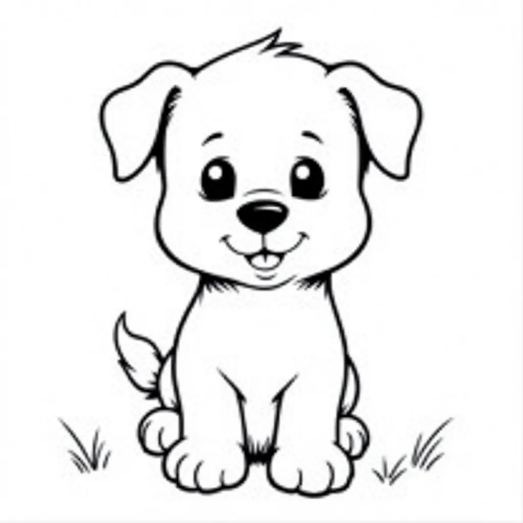 cute dog coloring pages