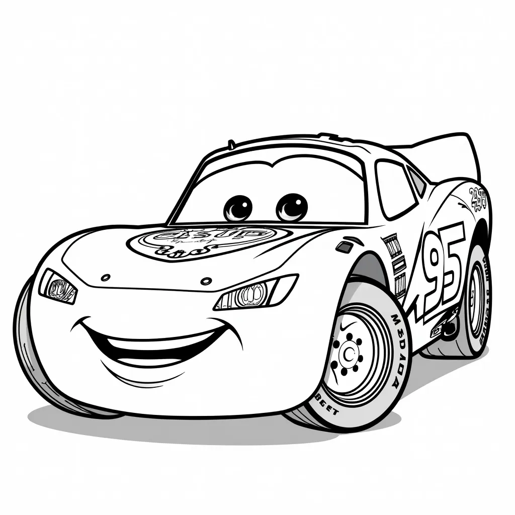 Lightning McQueen coloring pages