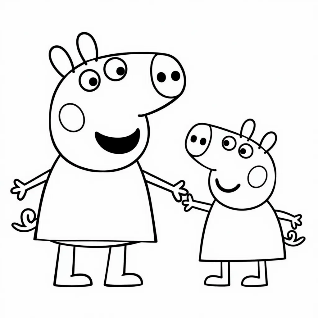 peppa pig coloring pages