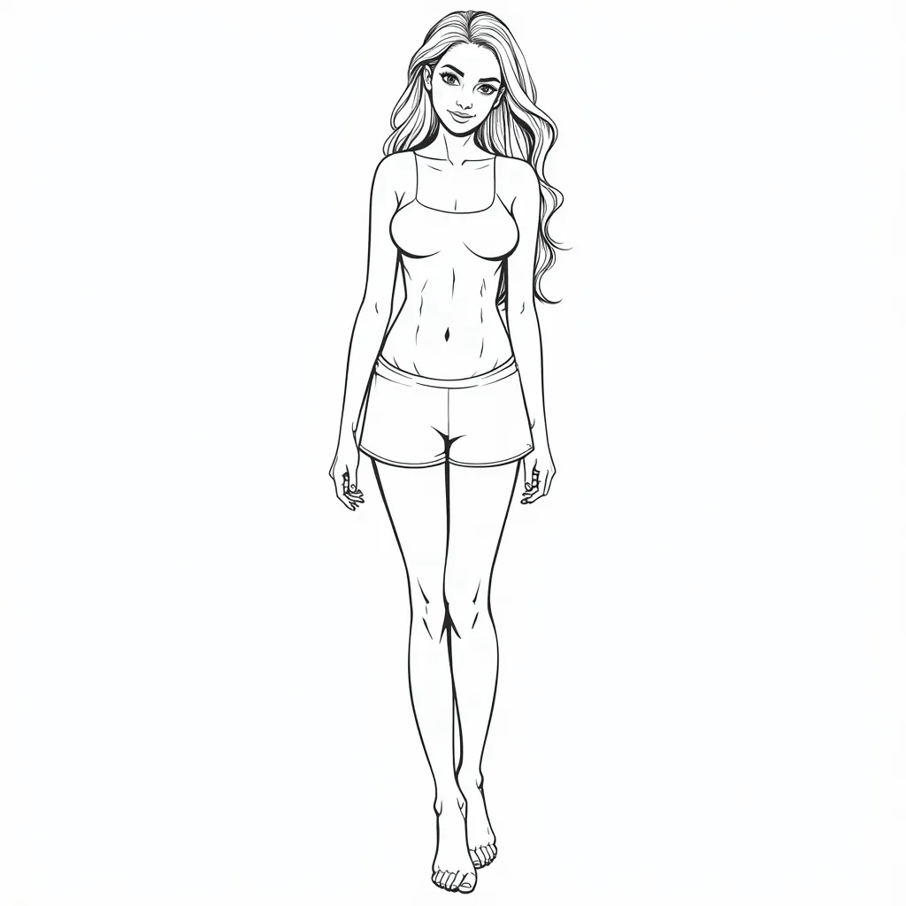  woman without clothes coloring pages