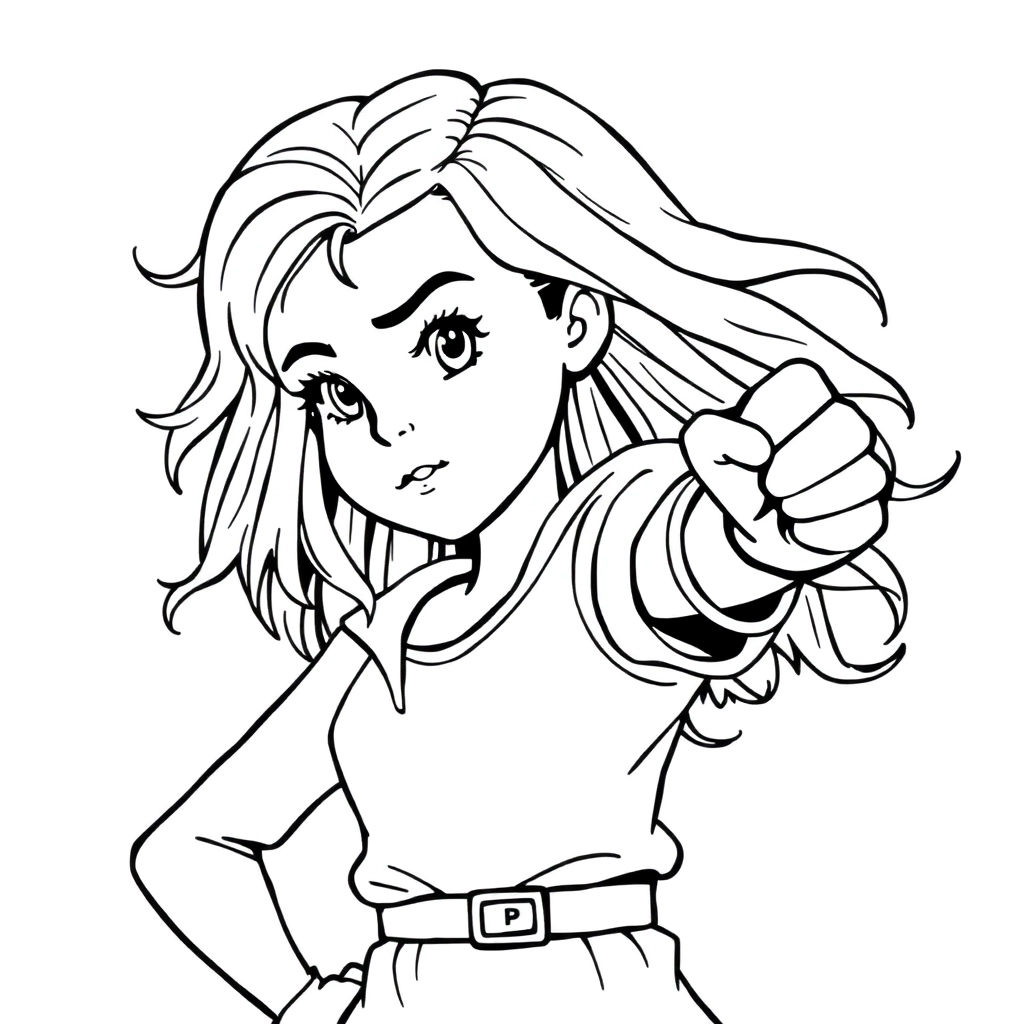 Girl power صفحات التلوين