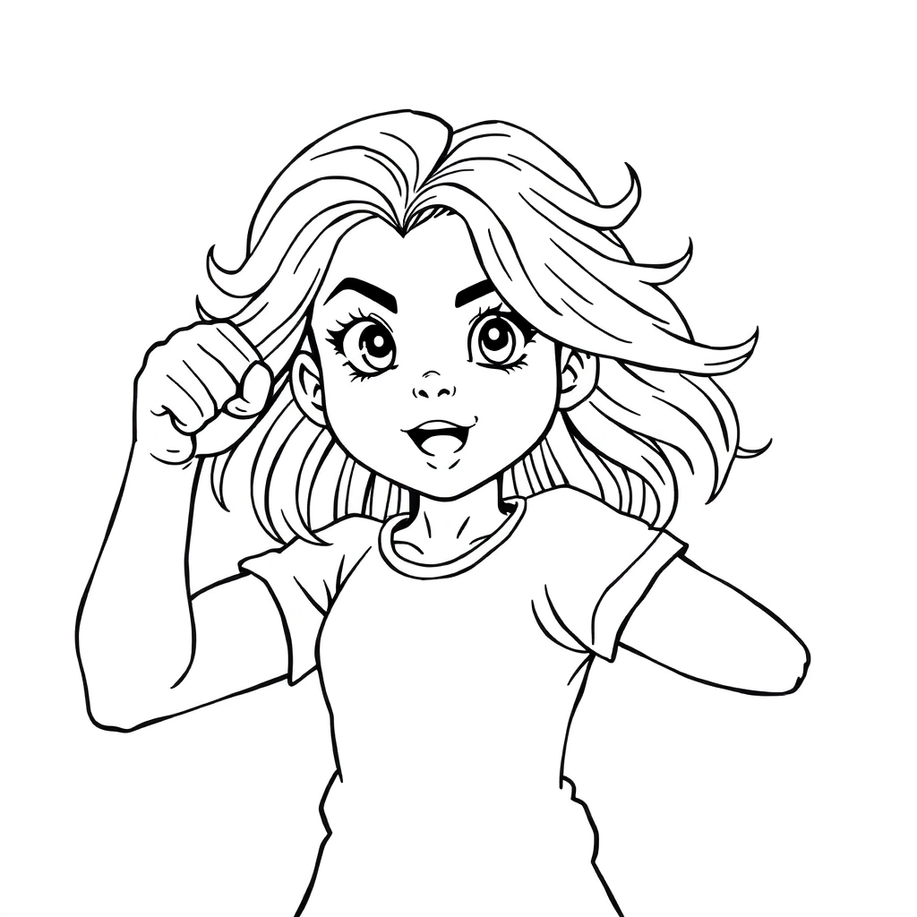 Girl power صفحات التلوين