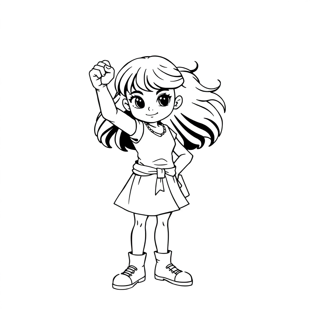 Girl power صفحات التلوين