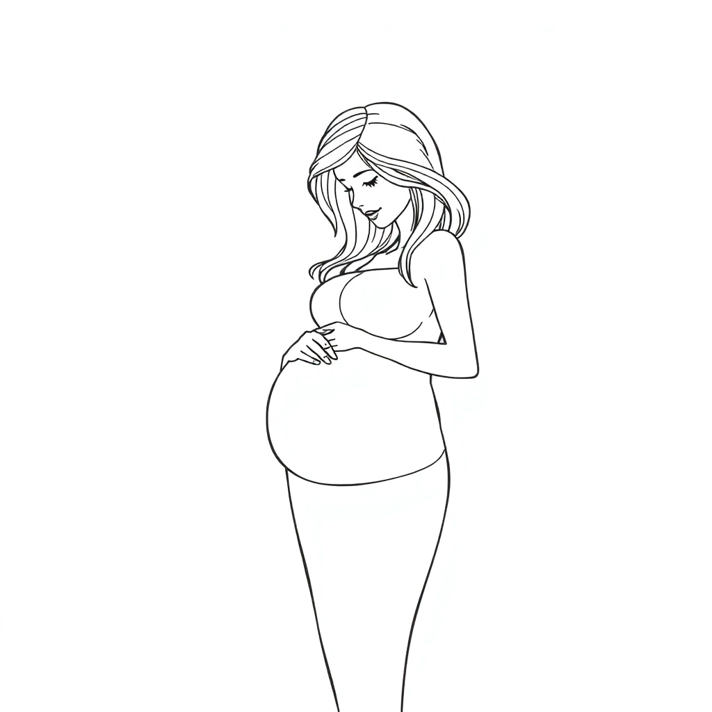 Teenager pregnant woman sad صفحات التلوين