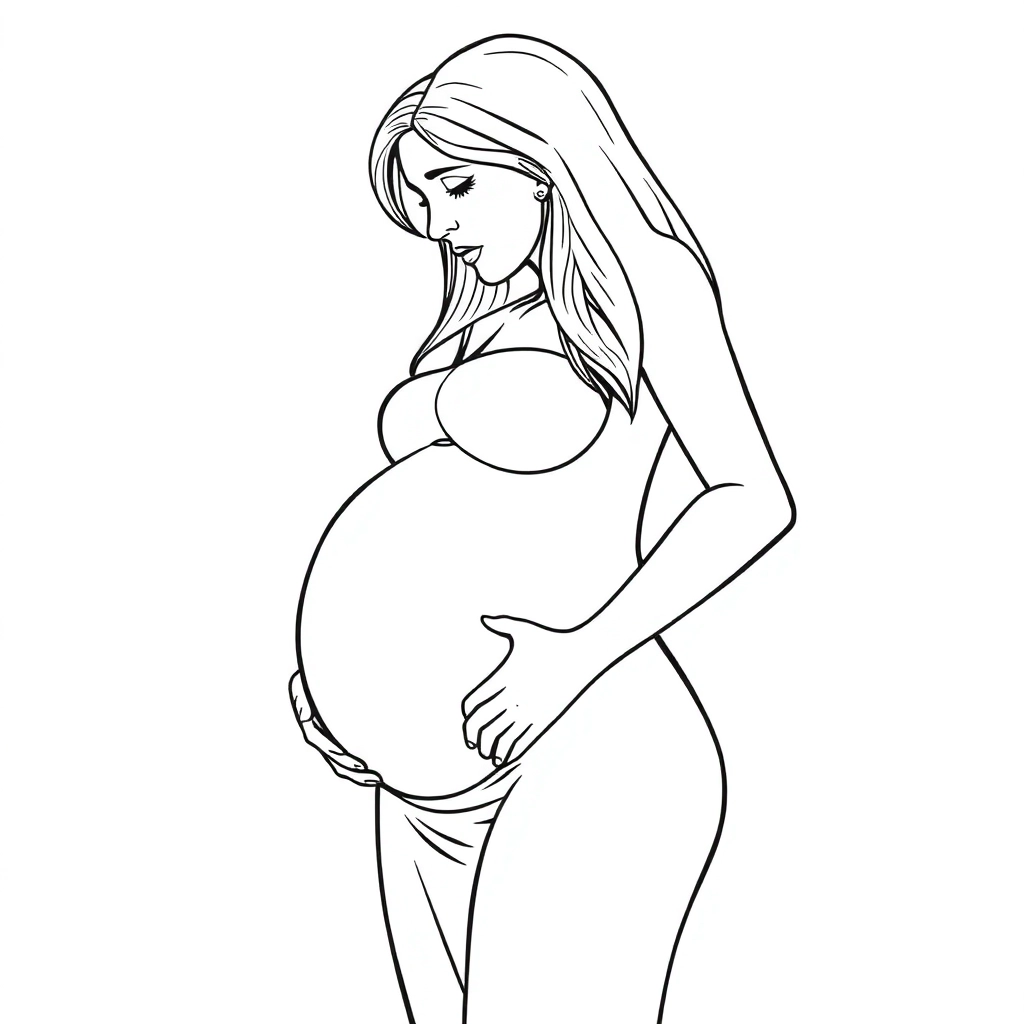 Teenager pregnant woman sad صفحات التلوين