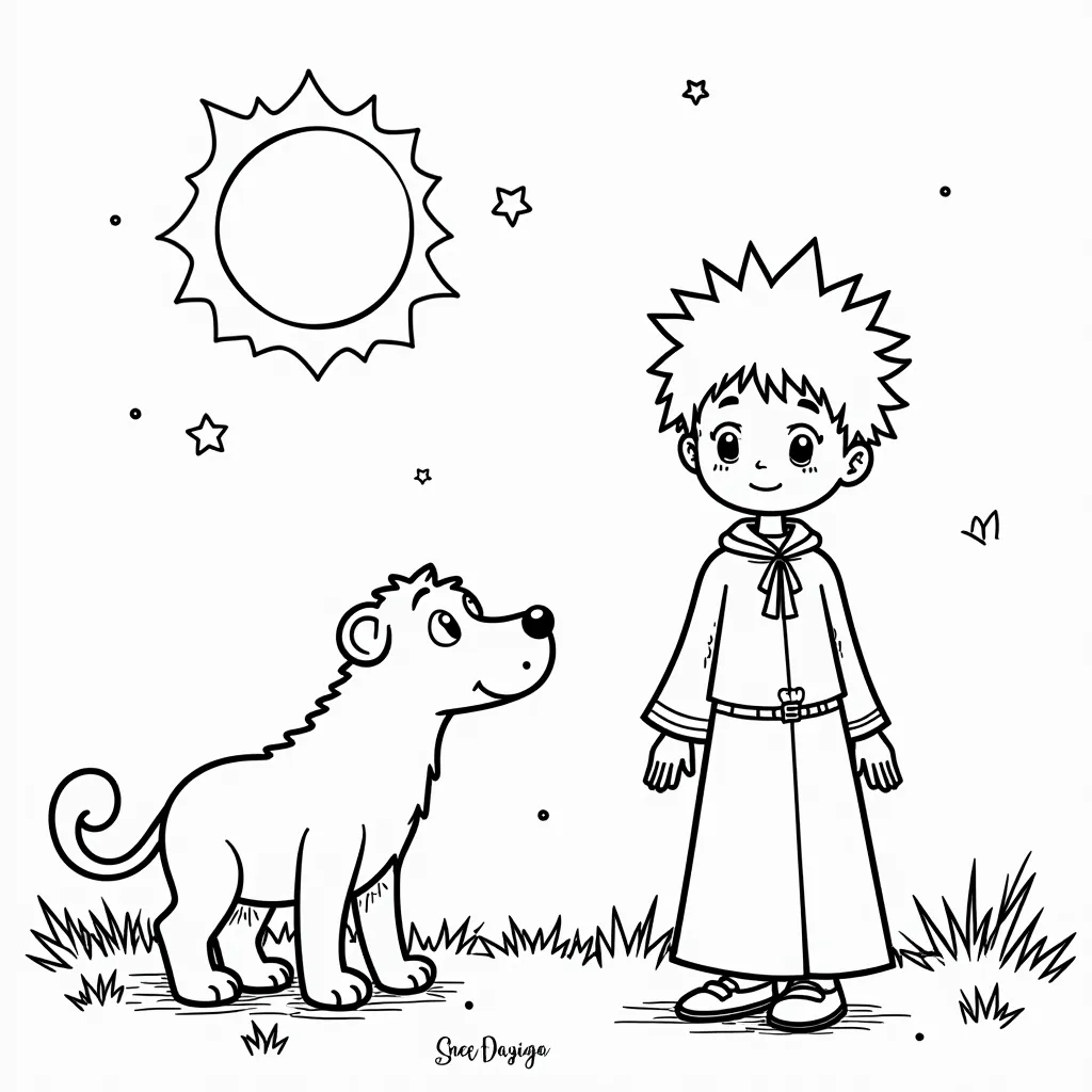 the little prince coloring pages