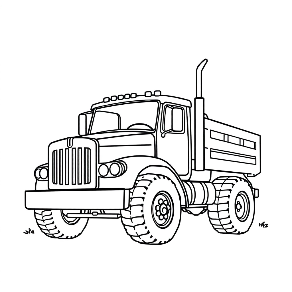 BIG TRUCK صفحات التلوين