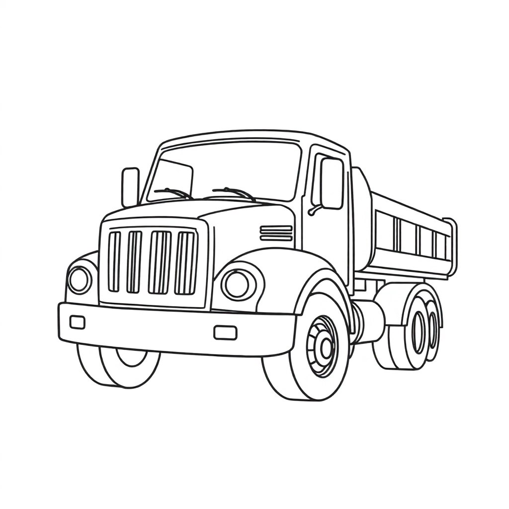 BIG TRUCK صفحات التلوين