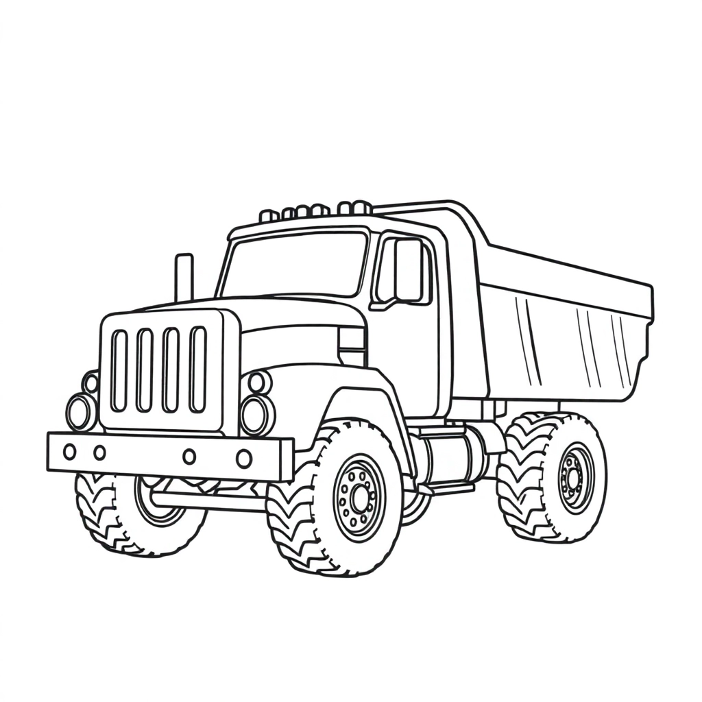 MUCCLE TRUCK صفحات التلوين