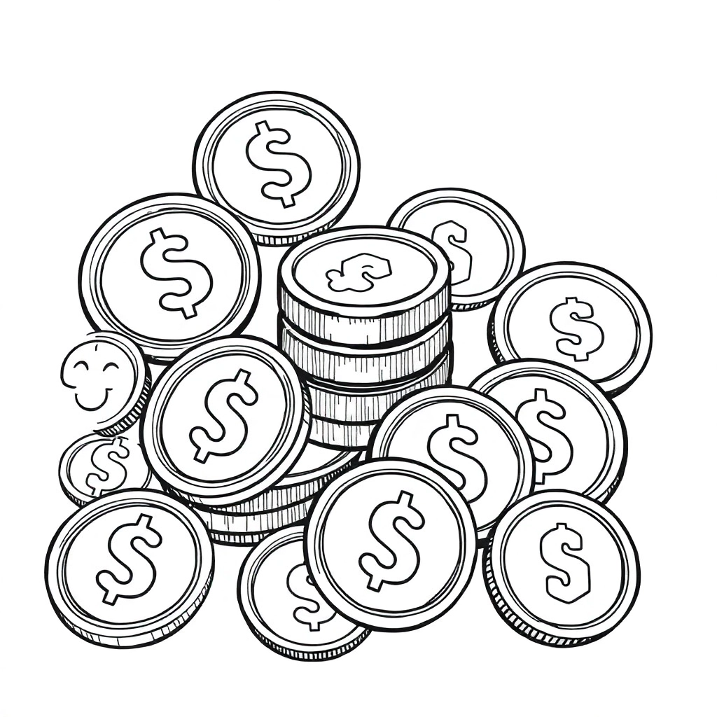 money صفحات التلوين