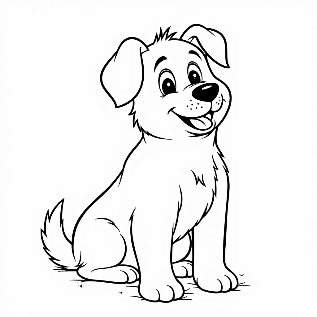 big dog coloring pages