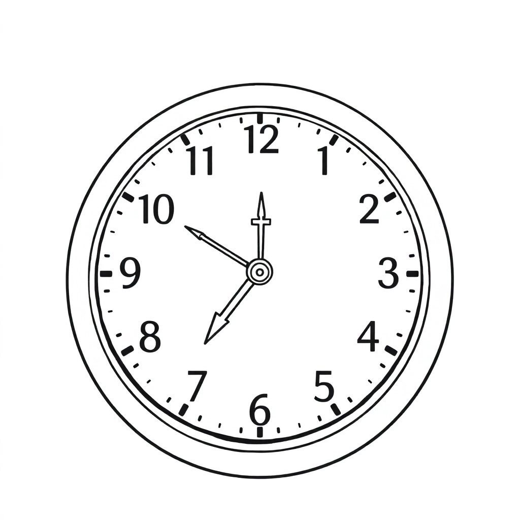 clock صفحات التلوين