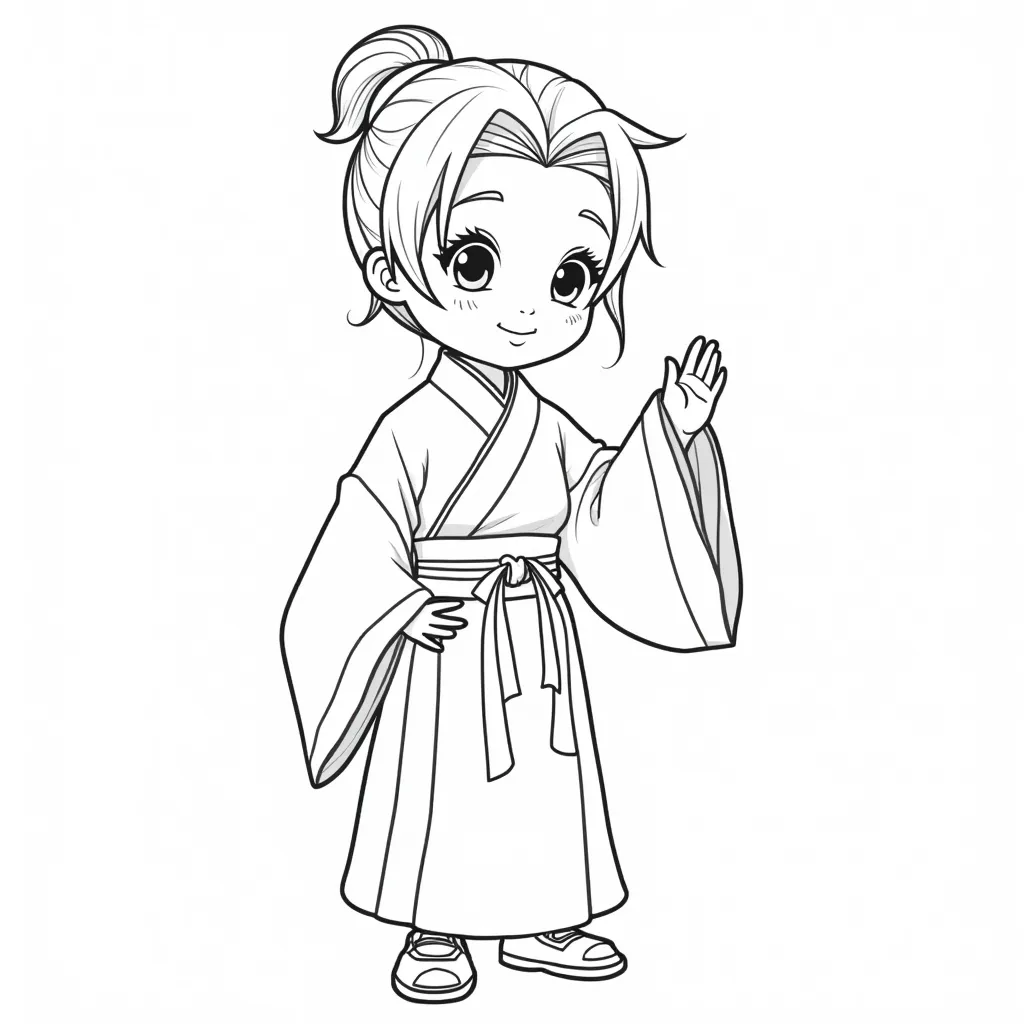 汉服 coloring pages