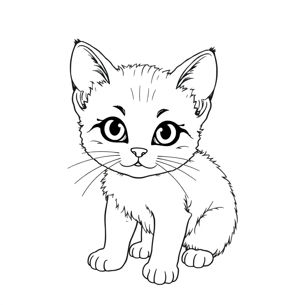 可爱的小猫 صفحات التلوين