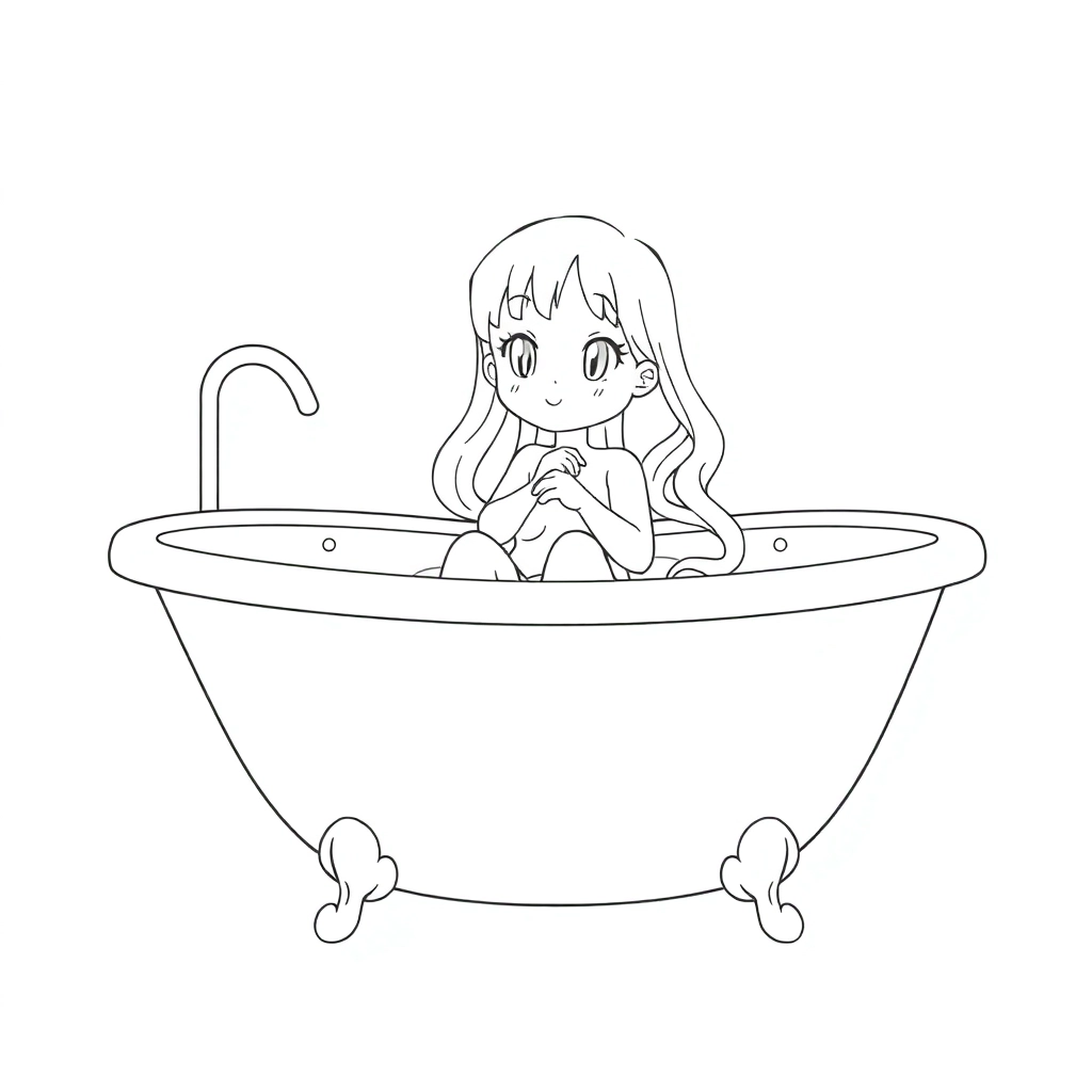 Nami en la bañera bañándose pechos grandes muslos grandes صفحات التلوين