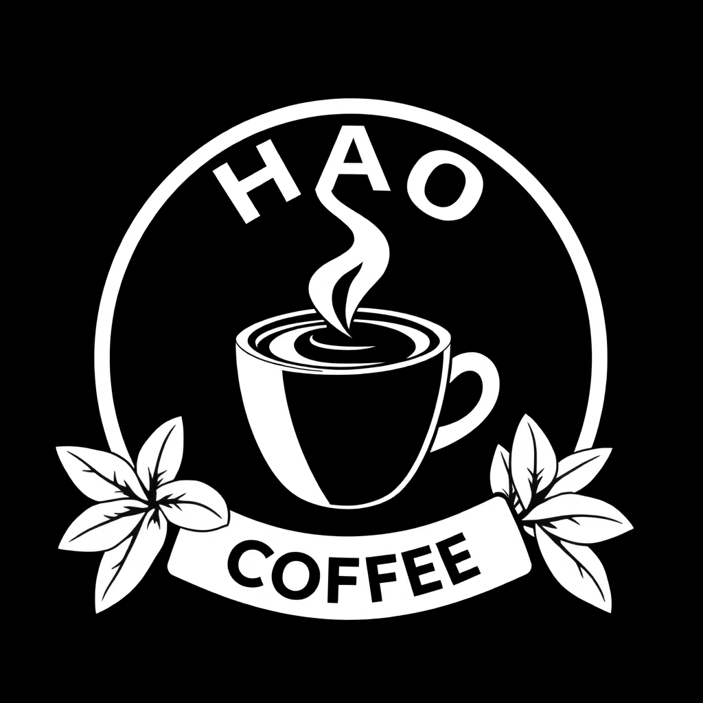 HAO COFFEE logo صفحات التلوين