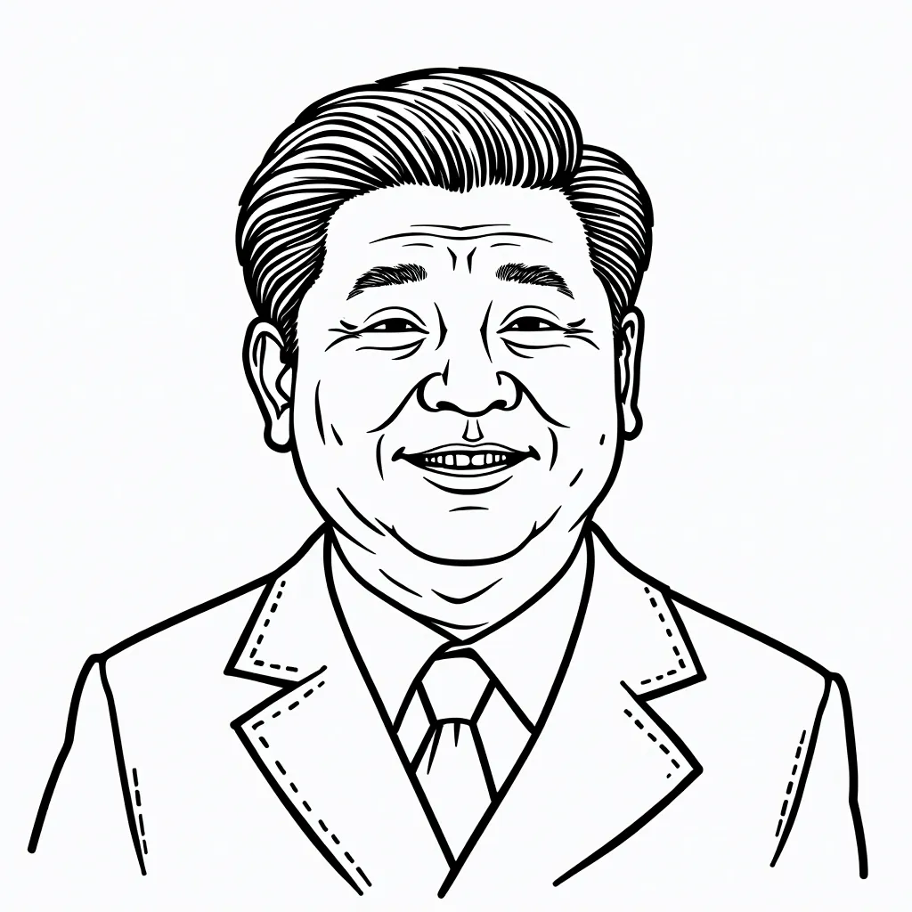 习近平研發武漢肺炎病毒 coloring pages