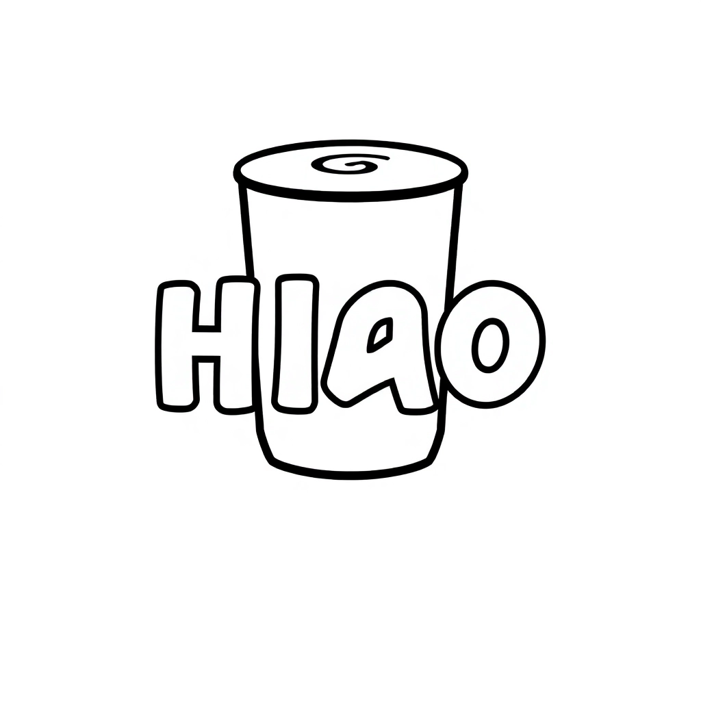 HAO COFFEE logo صفحات التلوين