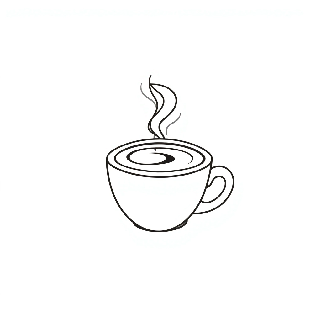 HAO COFFEE logo صفحات التلوين