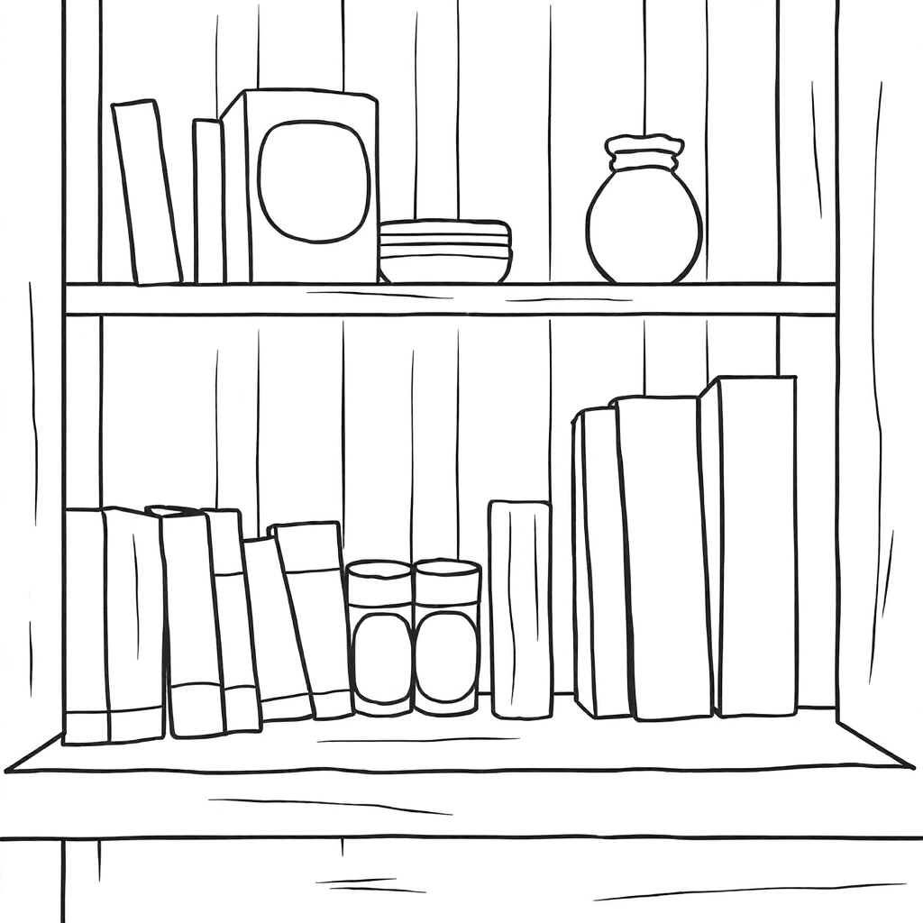 shelf صفحات التلوين