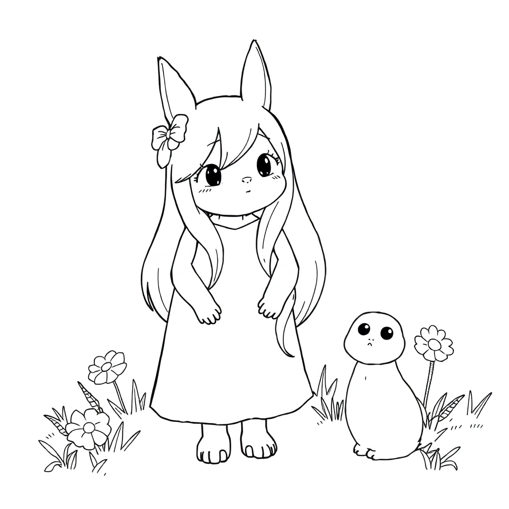 Menina Studio Ghibli صفحات التلوين
