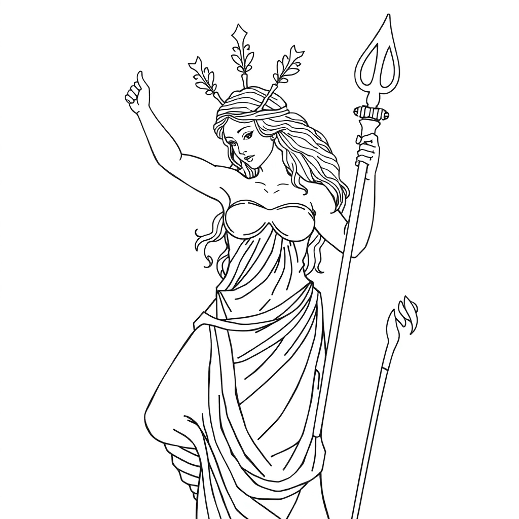Deusa Artemis صفحات التلوين
