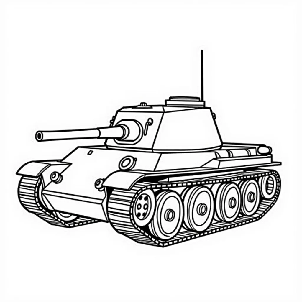 tank KV44 coloring pages