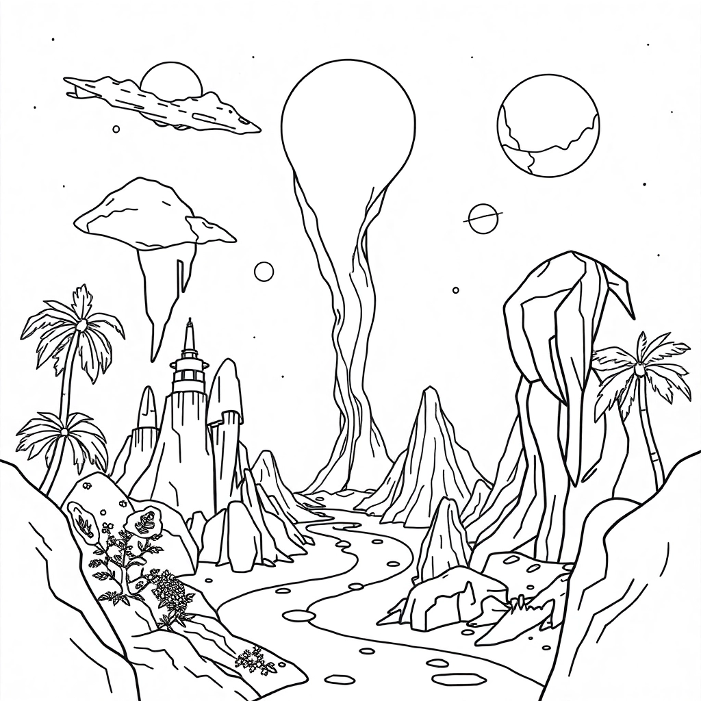 超现实的虚拟未来世界 صفحات التلوين
