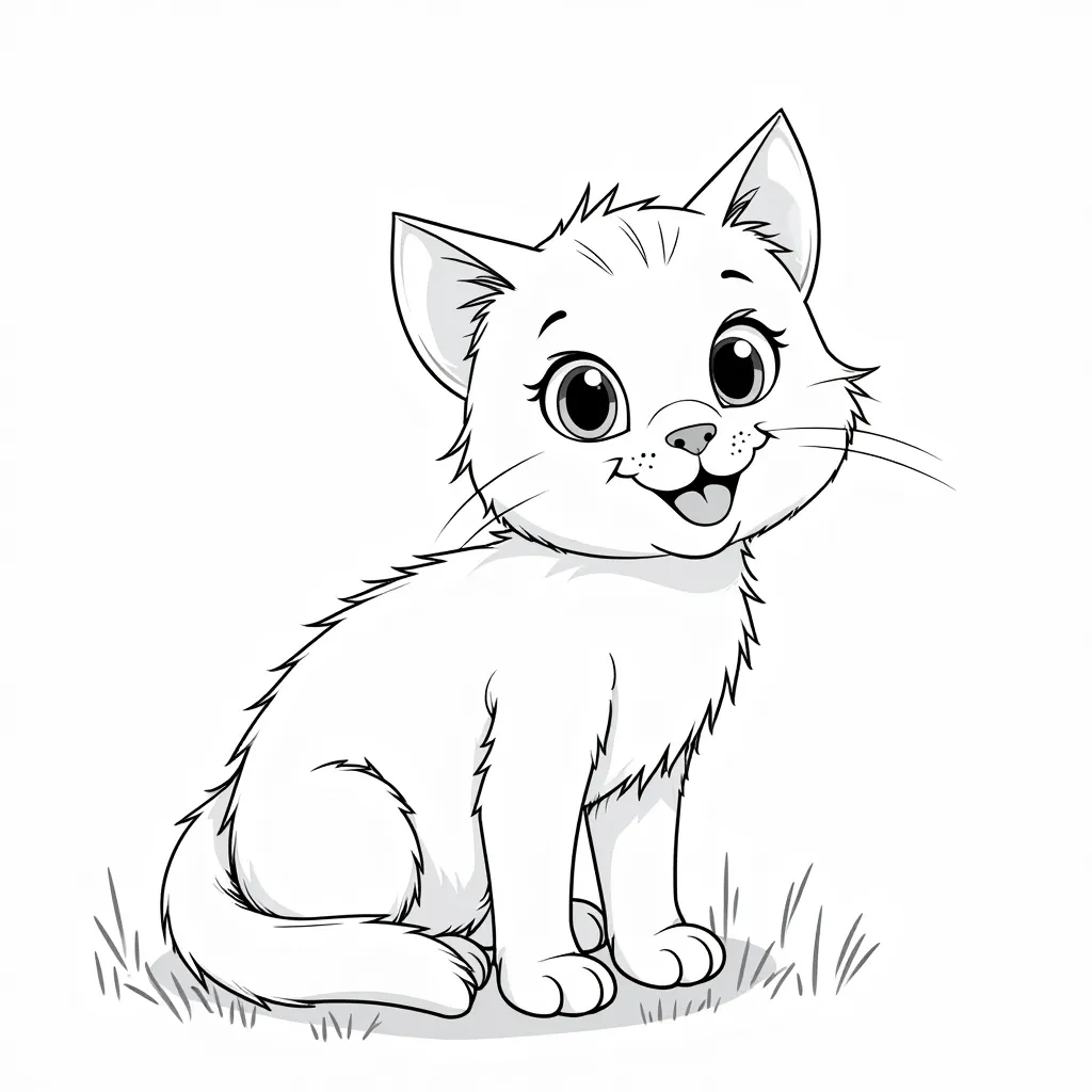 Cat coloring pages