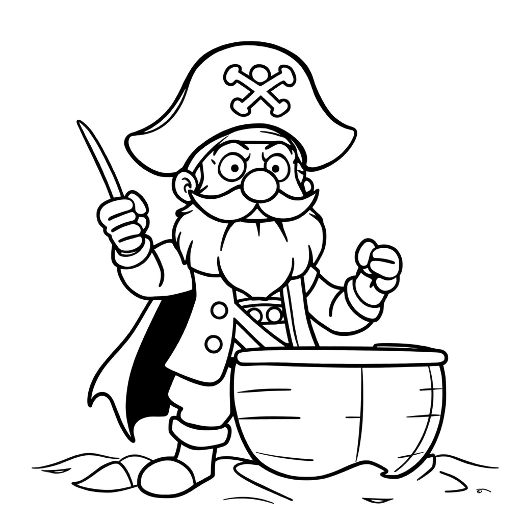 pirate صفحات التلوين