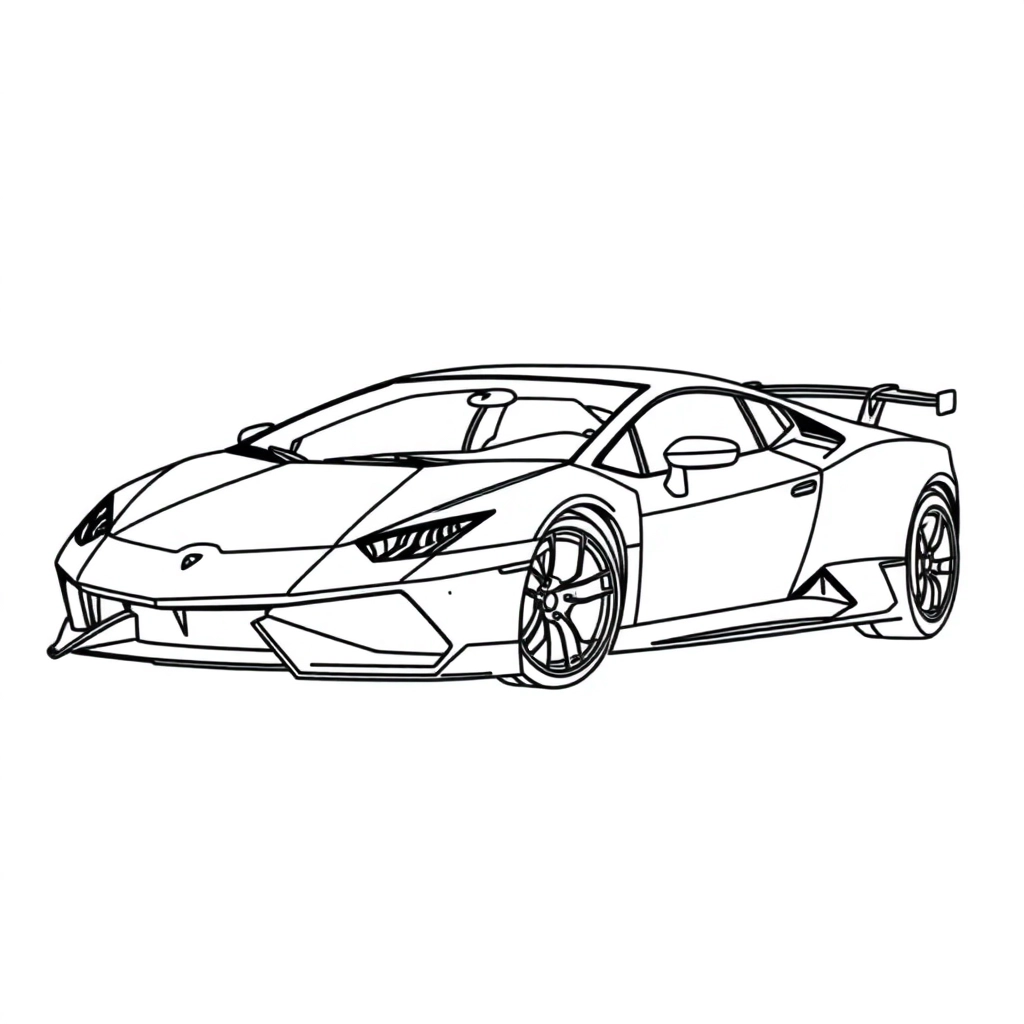 lamborghini Páginas para Colorear