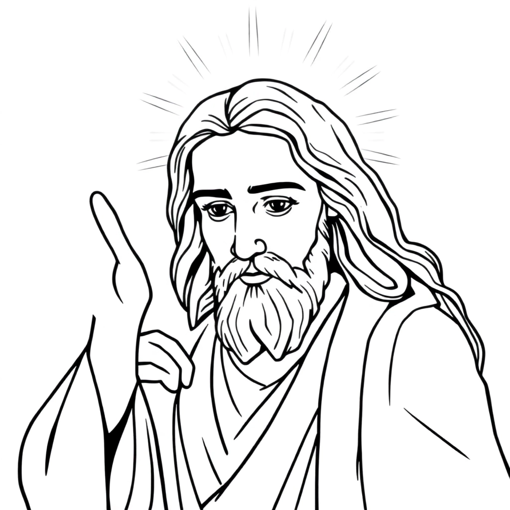 Jesus  صفحات التلوين