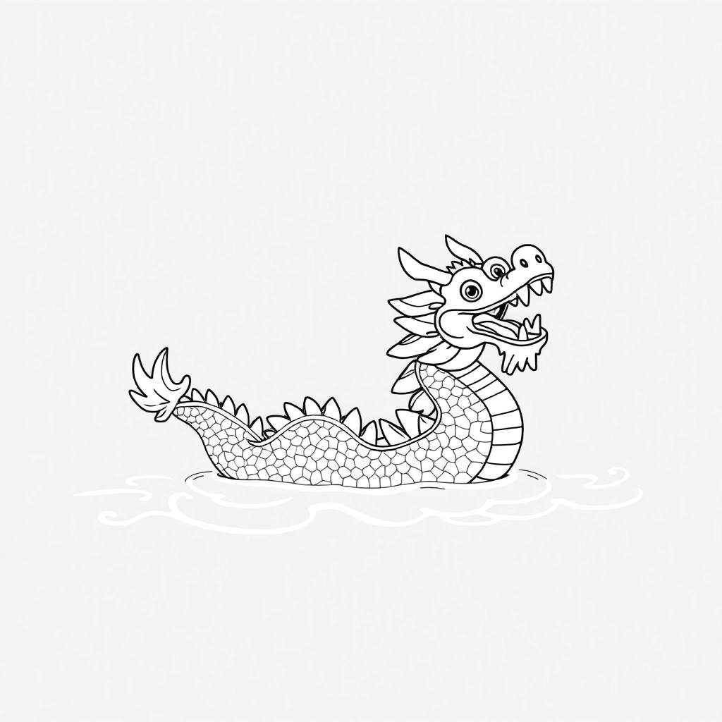 dragon boat festival صفحات التلوين