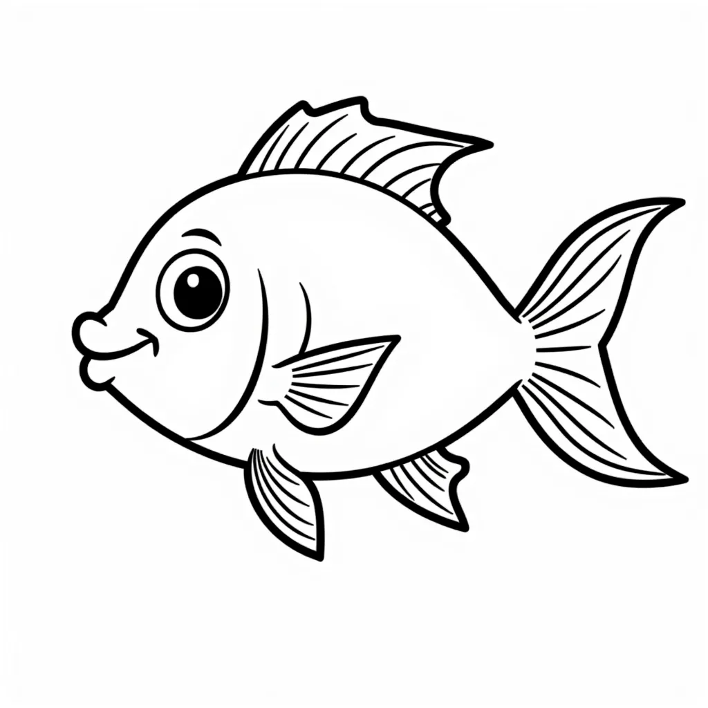 手摸鱼 coloring pages