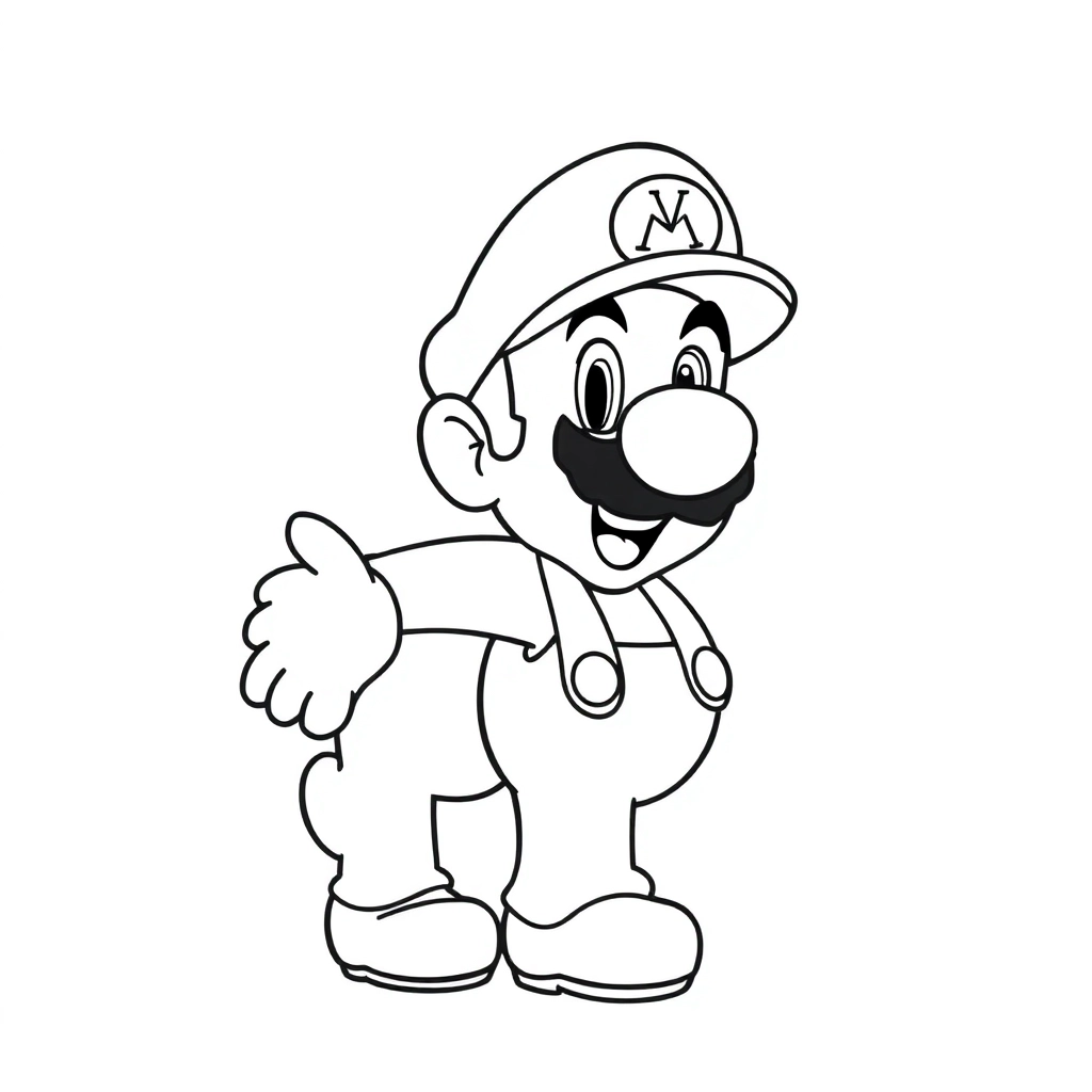 Luigi with his friend صفحات التلوين