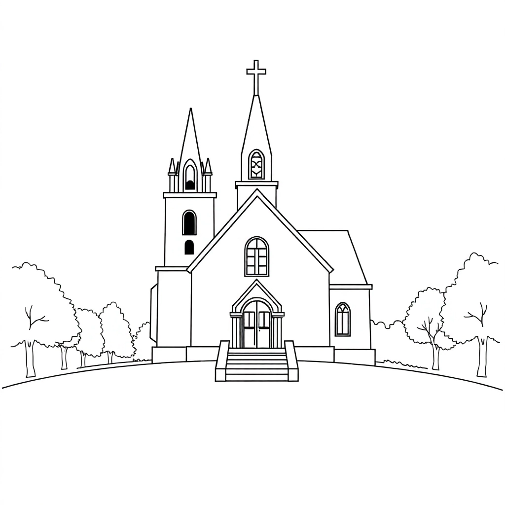 Church صفحات التلوين