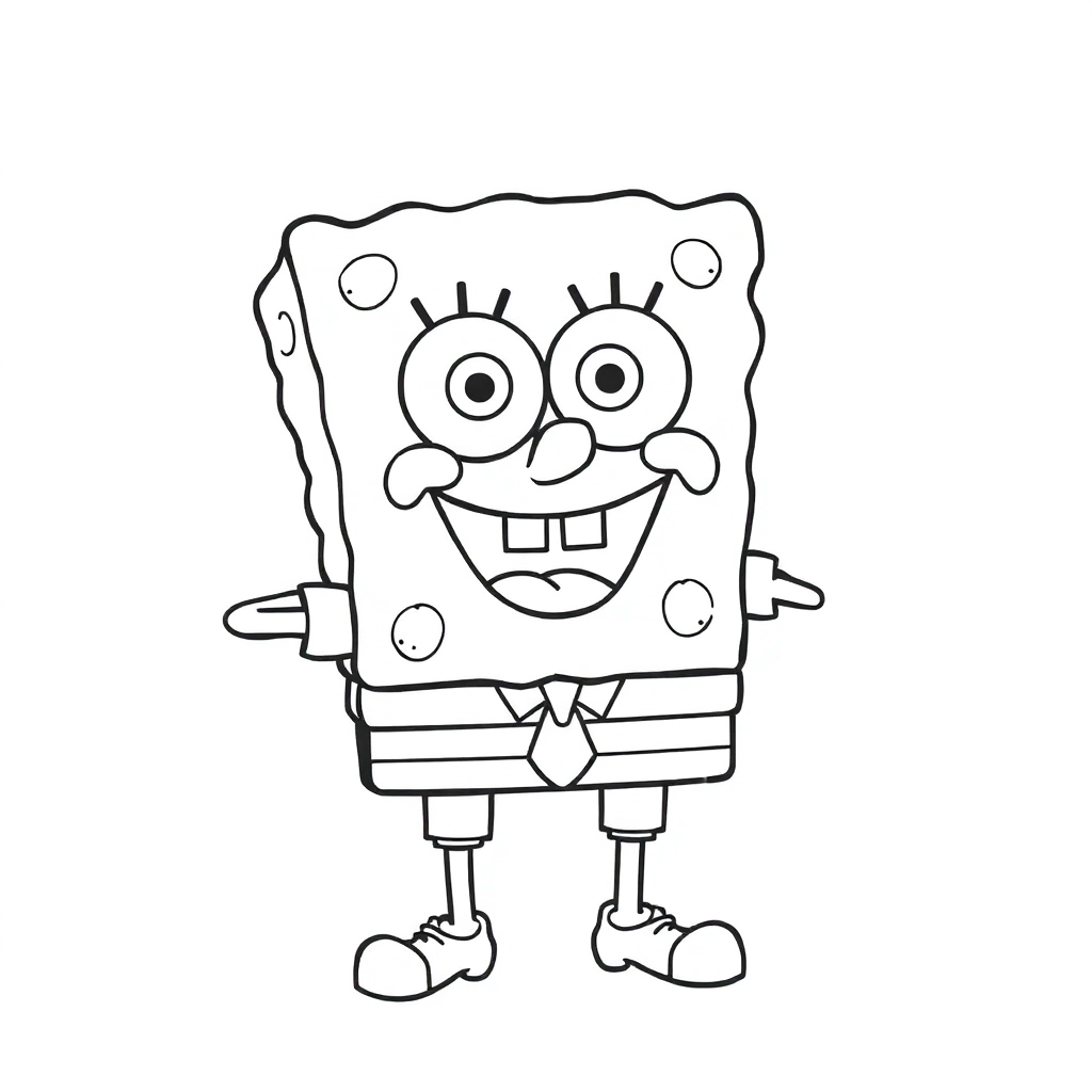 Sponge bob difficult to draw صفحات التلوين