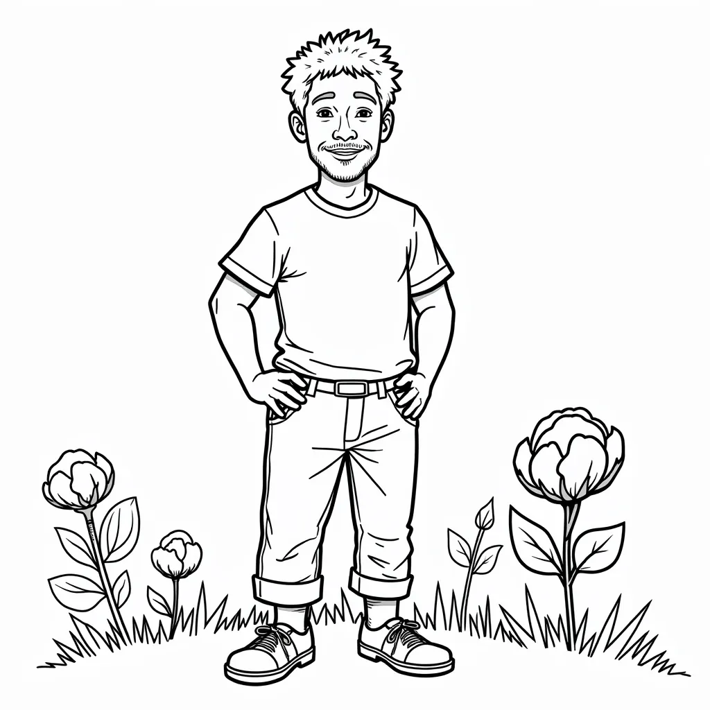 black man and cotton coloring pages